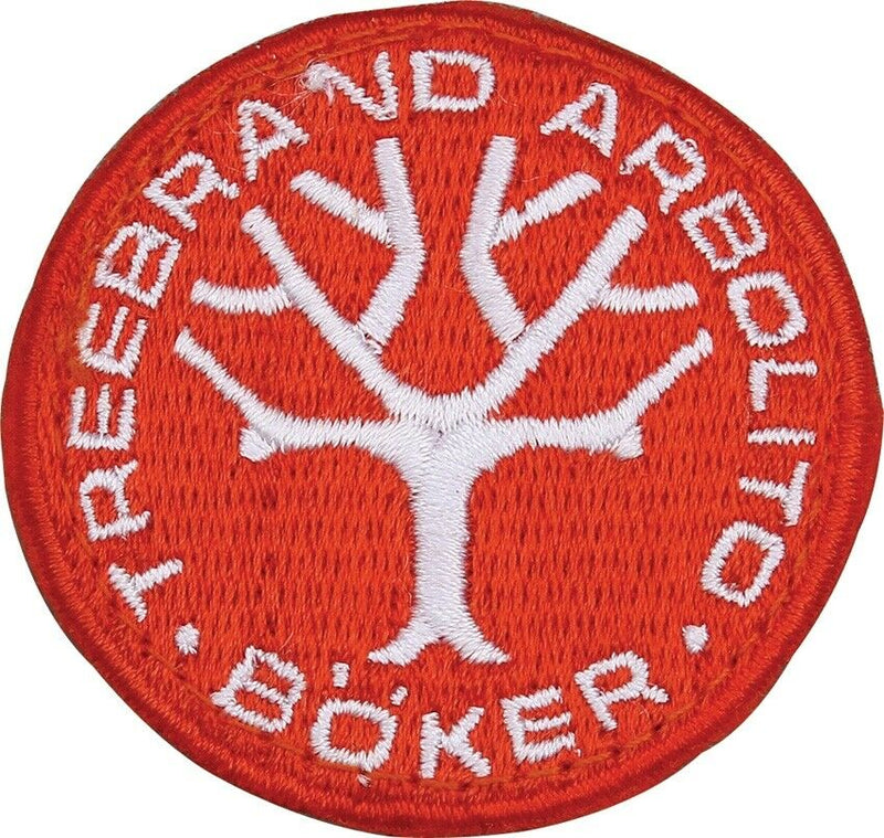 Boker Logo Patch Red Arbolito Tree Brand Embroidery 2" x 2" Brand Representation 090006 -Boker - Survivor Hand Precision Knives & Outdoor Gear Store