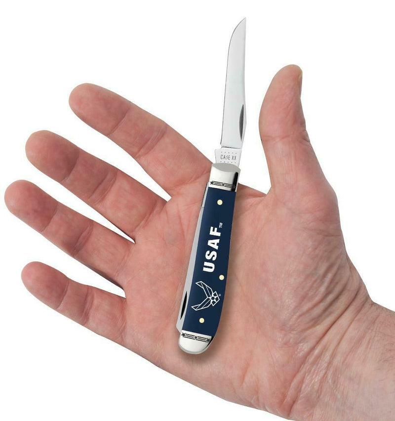 Case XX U.S. Air Force Pocket Knife Stainless Steel Blades Blue Synthetic Handle 32402 -Case Cutlery - Survivor Hand Precision Knives & Outdoor Gear Store