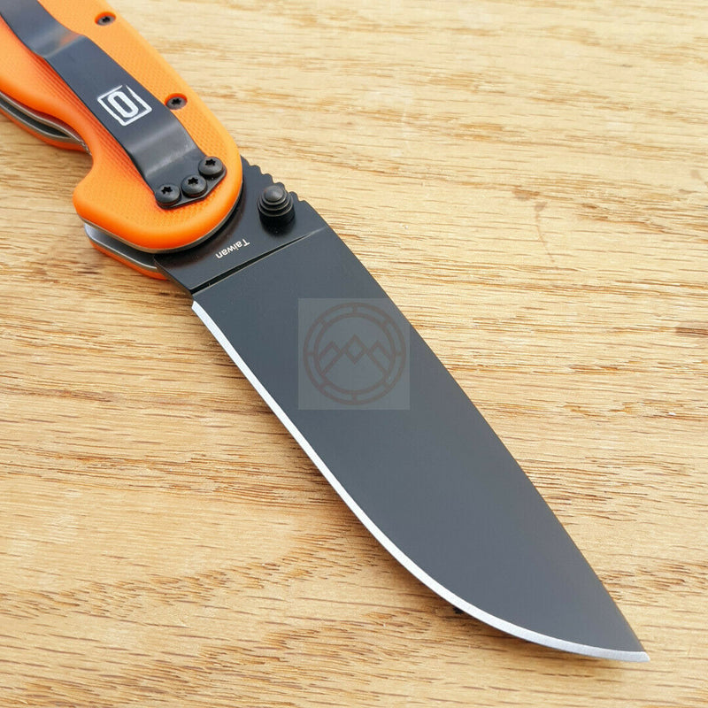 Ontario RAT I Linerlock Folding Knife 3.5" Stainless-Steel Drop Blade Orange 8846OR -Ontario - Survivor Hand Precision Knives & Outdoor Gear Store