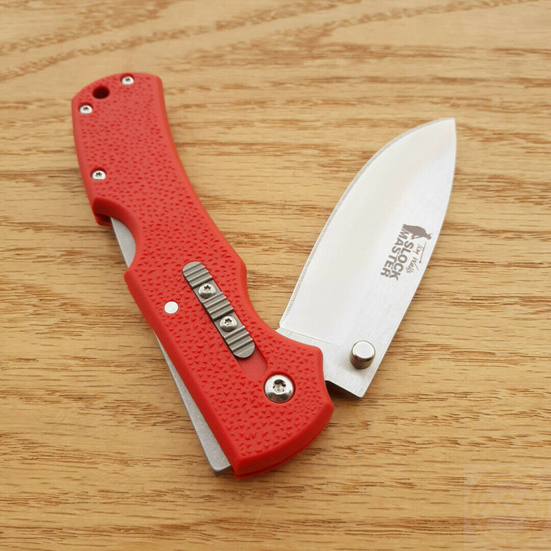 Cold Steel Slock Master Folding Knife 3.5" 8Cr13MoV Steel Blade Red Nylon Handle 23JK -Cold Steel - Survivor Hand Precision Knives & Outdoor Gear Store