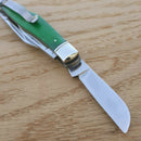 Rough Ryder Working Man Pocket Knife 440 Steel Blades Green Smooth Bone Handle 1958 -Rough Ryder - Survivor Hand Precision Knives & Outdoor Gear Store