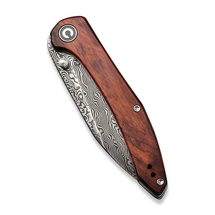 Civivi Hadros Folding Knife 3.25" Damascus Steel Blade Cuibourtia Wood Handle 20004DS1 -Civivi - Survivor Hand Precision Knives & Outdoor Gear Store