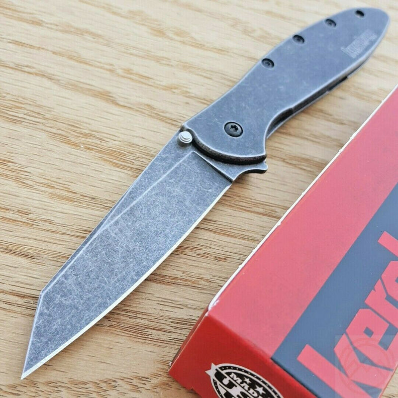 Kershaw Random Leek Folding Knife 3" 14C28N Steel Blade 410 Stainless Handle 1660RBW -Kershaw - Survivor Hand Precision Knives & Outdoor Gear Store