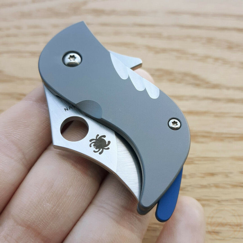 Spyderco Pochi Reeve Folding Knife 1.56" CPM-S45VN Steel Blade Titanium Handle 256TIP -Spyderco - Survivor Hand Precision Knives & Outdoor Gear Store