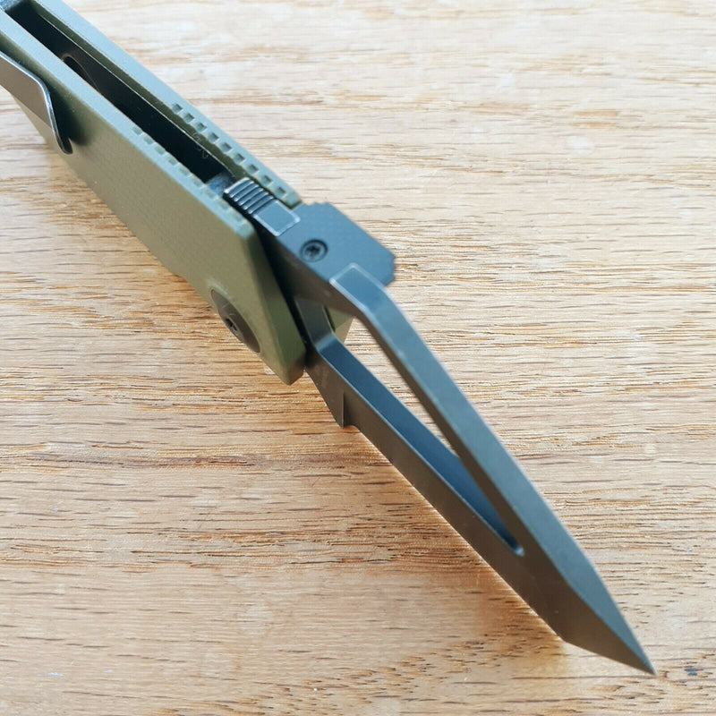 Kizer Cutlery Cyber Folding Knife 2.16 Bohler M390 Steel Blade, Green G10 Handle V2563A1 -Kizer Cutlery - Survivor Hand Precision Knives & Outdoor Gear Store