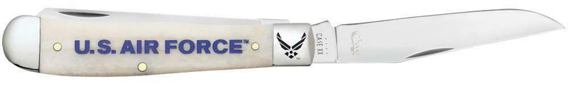 Case XX Air Force Pocket Knife Stainless Steel Blades Natural Smooth Bone Handle 32404 -Case Cutlery - Survivor Hand Precision Knives & Outdoor Gear Store