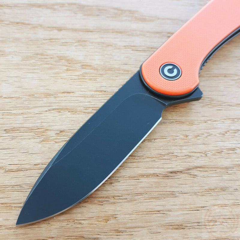 Civivi Elementum Linerlock Folding Knife 3" D2 Steel Blade Orange G10 Handle 907Y -Civivi - Survivor Hand Precision Knives & Outdoor Gear Store