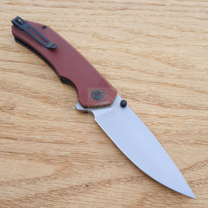 Civivi Brazen Linerlock Folding Knife 3.5 14C28N Sandvik Steel Blade Burgundy G10 Handle 2102B -Civivi - Survivor Hand Precision Knives & Outdoor Gear Store