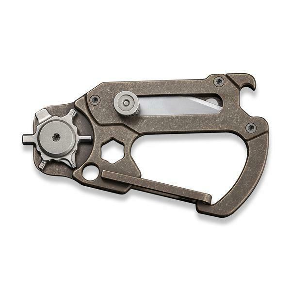 Civivi Polymorph Carabiner Keychain Titanium Multi Tool Bronze Utility Blades 200452 -Civivi - Survivor Hand Precision Knives & Outdoor Gear Store