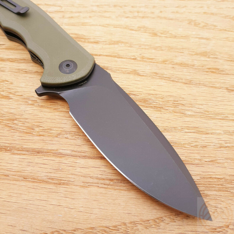 Civivi Praxis Liner Folding Knife 3.75" 9Cr18MoV Steel Blade Green G10 Handle -Civivi - Survivor Hand Precision Knives & Outdoor Gear Store