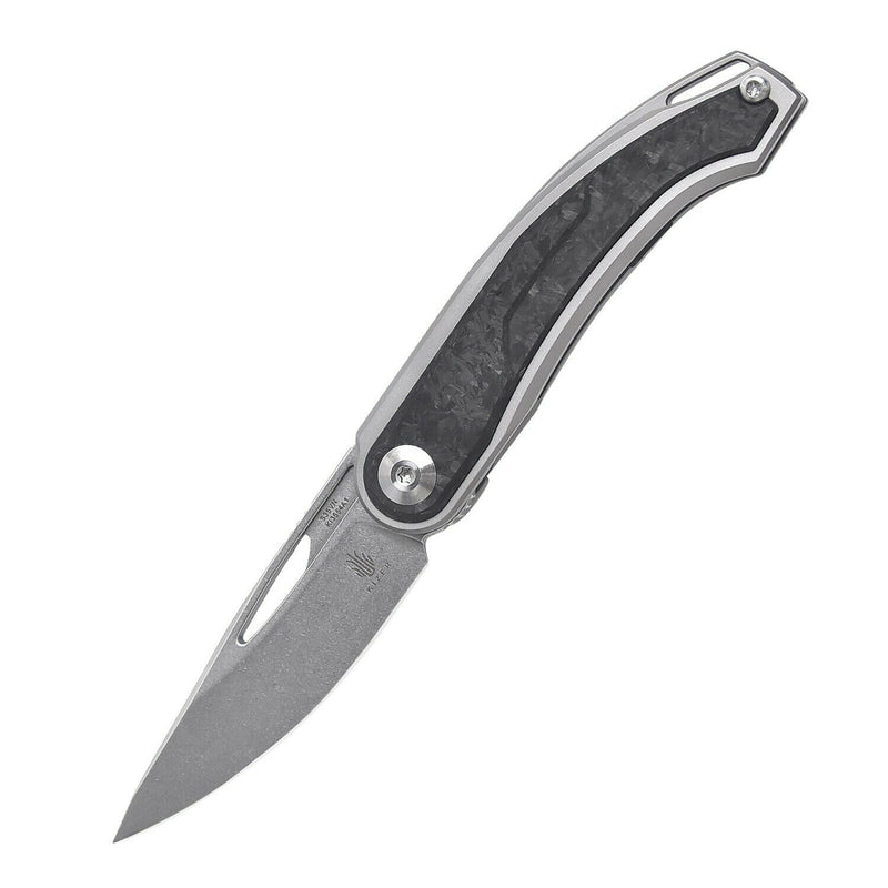 Kizer Cutlery Apus Framelock Folding Knife 3.3" CPMS35VN Steel Blade Carbon Fiber/Titanium 3554A1 -Kizer Cutlery - Survivor Hand Precision Knives & Outdoor Gear Store