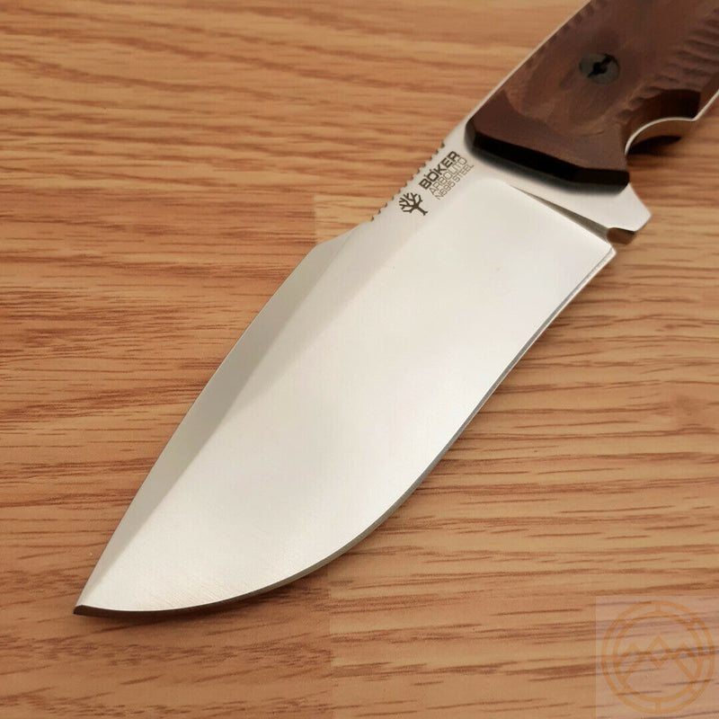 Boker Bison Fixed Knife Bohler N695 Steel Blade Guayacan Wood Handle 02BA404 -Boker - Survivor Hand Precision Knives & Outdoor Gear Store