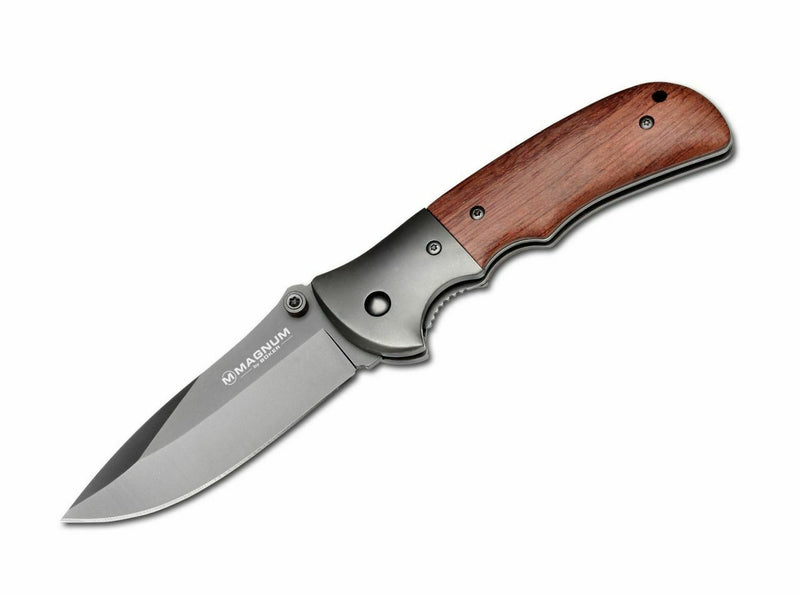 Boker Magnum Co Operator Folding Knife 3.5" 440A Stainless Steel Blade Wood Handle 01MB864 -Boker Magnum - Survivor Hand Precision Knives & Outdoor Gear Store