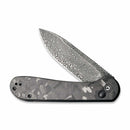 Civivi Elementum Folding Knife 3.5" Damascus Steel Blade Marbled Carbon Fiber Handle 2103DS3 -Civivi - Survivor Hand Precision Knives & Outdoor Gear Store