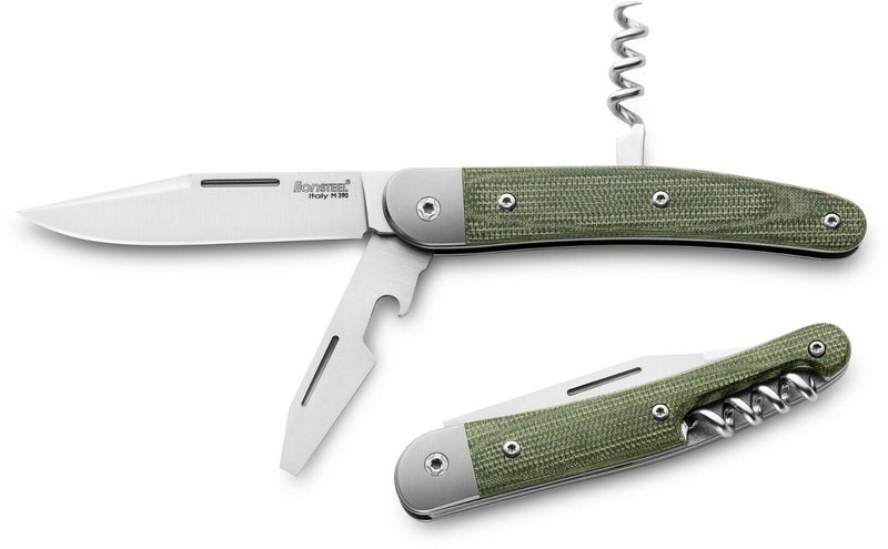 LionSTEEL Jack Liner Pocket Knife 3.03" M390 Steel Blades Green Micarta Handle JK3CVG -LionSTEEL - Survivor Hand Precision Knives & Outdoor Gear Store