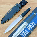 Cold Steel Tai Pan Knife 7.5" Dagger CPM 3V Steel Satin Blade Black Rubber Handle -Cold Steel - Survivor Hand Precision Knives & Outdoor Gear Store
