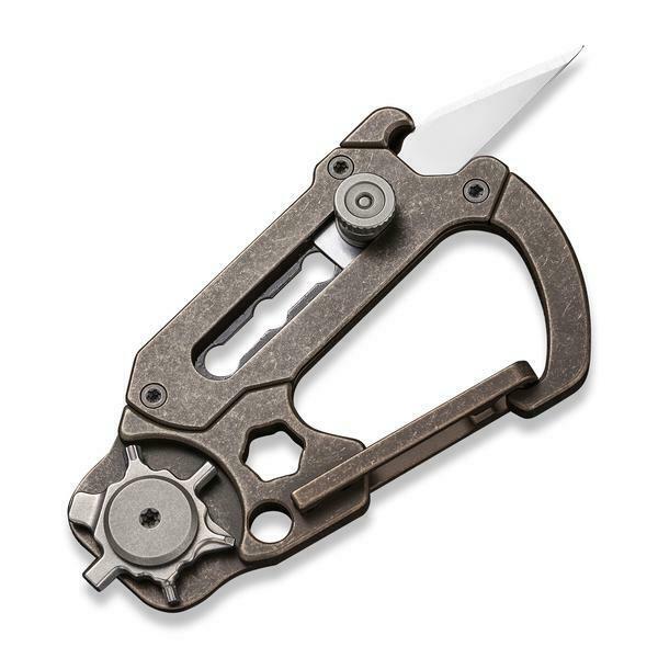 Civivi Polymorph Carabiner Keychain Titanium Multi Tool Bronze Utility Blades 200452 -Civivi - Survivor Hand Precision Knives & Outdoor Gear Store