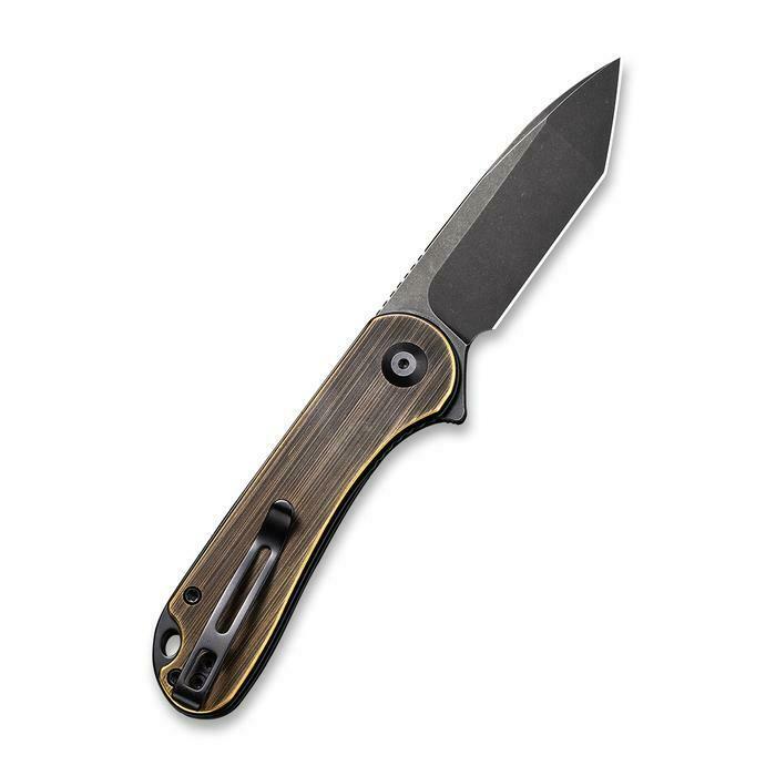 Civivi Elementum Folding Knife 3" D2 Tool Steel Tanto Blade Rubbed Brass Handle 907TA -Civivi - Survivor Hand Precision Knives & Outdoor Gear Store