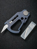 Civivi Polymorph Carabiner Keychain Titanium Multi Tool Blue Utility Blades 200453 -Civivi - Survivor Hand Precision Knives & Outdoor Gear Store