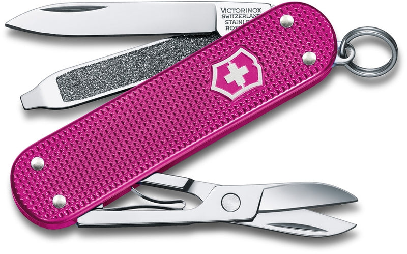 Victorinox Classic SD Flamingo Party Multi Tool Pocket Knife Toothpick Alox Handle 06221251G -Victorinox - Survivor Hand Precision Knives & Outdoor Gear Store