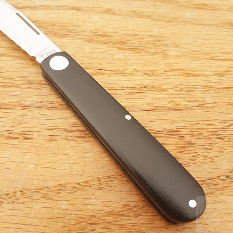 Boker Prime Barlow Folding Knife 2.75" Bohler N690 Steel Blade Black Burlap Micarta Handle 116942 -Boker - Survivor Hand Precision Knives & Outdoor Gear Store