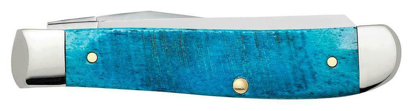 Case XX Mini Trapper Pocket Knife Stainless Blades Caribbean Blue Jigged Bone 25593 -Case Cutlery - Survivor Hand Precision Knives & Outdoor Gear Store