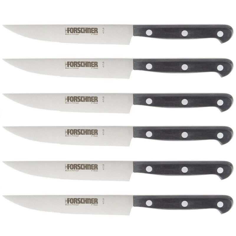 Victorinox 6-Piece Half Serrated Stainless Steel Blade Steak Knife Set 46799 7602961X1 -Victorinox - Survivor Hand Precision Knives & Outdoor Gear Store