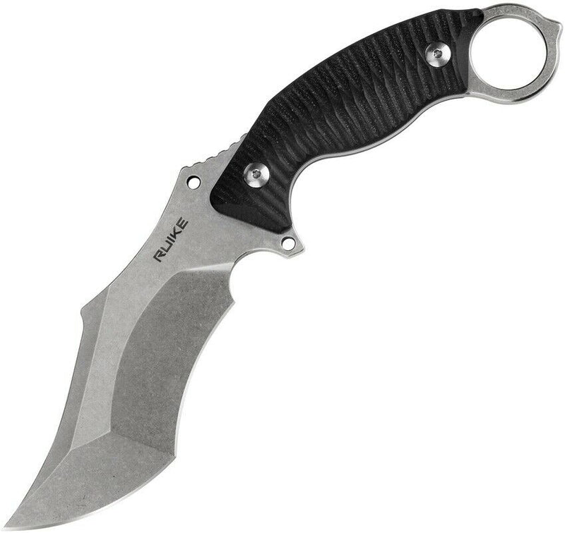 RUIKE F181 Fixed Knife 4.5" 14C28N Sandvik Steel Full Tang Blade Black G10 Handle 181B -RUIKE - Survivor Hand Precision Knives & Outdoor Gear Store