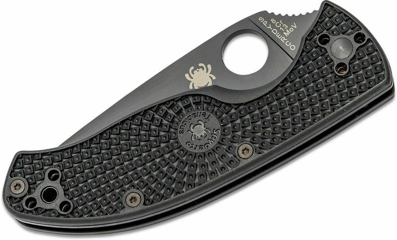 Spyderco Tenacious Linerlock Folding Knife 3.38" Serrated 8Cr13MoV Steel Blade FRN Handle C122SBBK -Spyderco - Survivor Hand Precision Knives & Outdoor Gear Store