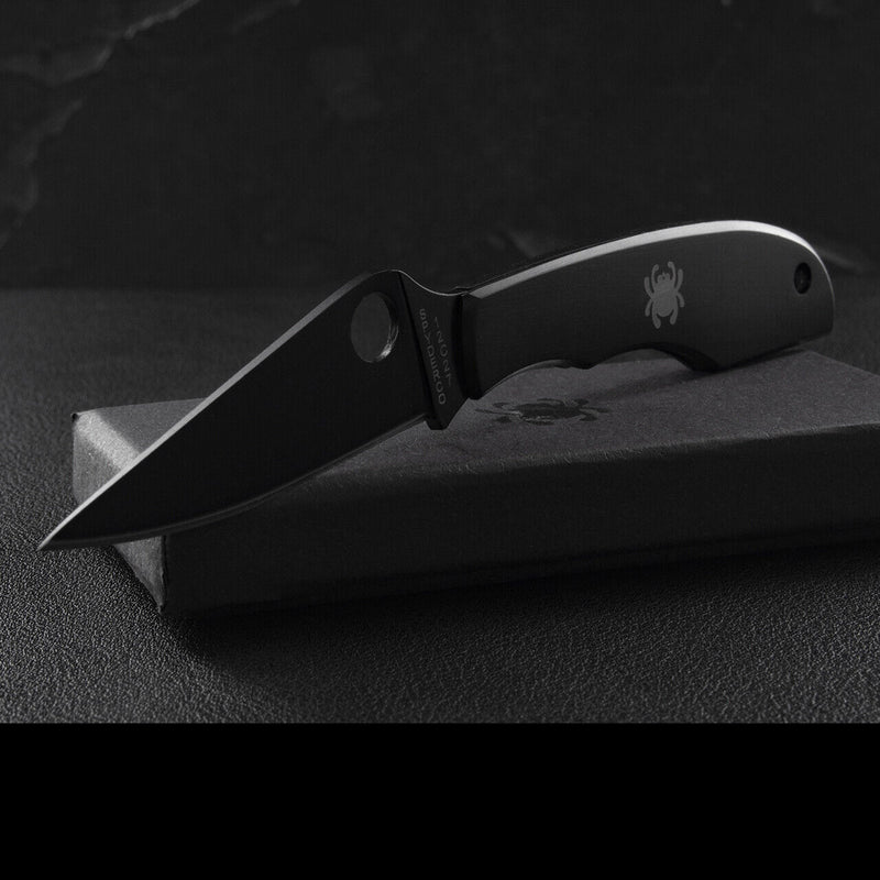 Spyderco Grasshopper Folding Knife 2.25" Sandvik 12C27 Steel Blade Stainless Handle 138BKP -Spyderco - Survivor Hand Precision Knives & Outdoor Gear Store