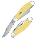 Case XX Sowbelly Pocket Knife Chrome Vanadium Carbon Steel Blades Yellow Synthetic Handle 30118 -Case Cutlery - Survivor Hand Precision Knives & Outdoor Gear Store