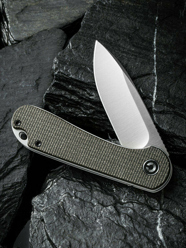 Civivi Elementum Linerlock Folding Knife 2.96" D2 Tool Steel Blade Gray Micarta Handle C907T -Civivi - Survivor Hand Precision Knives & Outdoor Gear Store