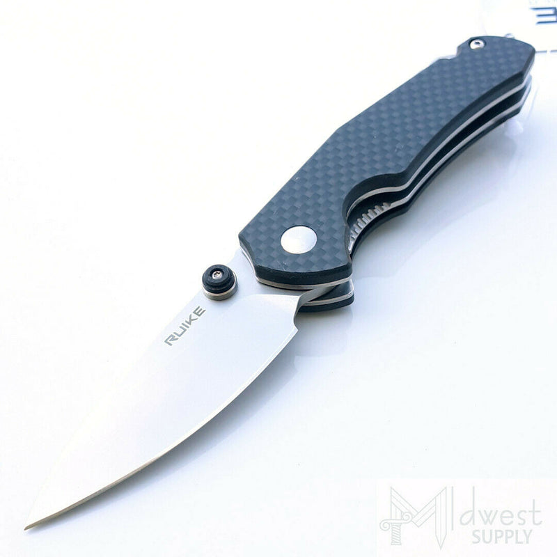 RUIKE Linerlock Folding Knife 2.75" 14C28N Sandvik Steel Blade G10/Carbon Fiber Handle P671CB -RUIKE - Survivor Hand Precision Knives & Outdoor Gear Store