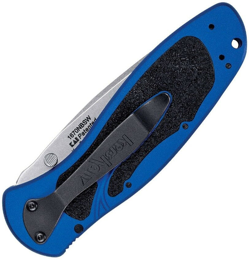 Kershaw Blur Navy Folding Knife 3.5" 14C28N Stainless Blade Aluminum Handle 1670NBSW -Kershaw - Survivor Hand Precision Knives & Outdoor Gear Store