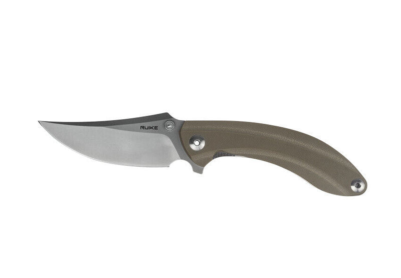 RUIKE P155 Linerlock Folding Knife 3.5" 14C28N Sandvik Steel Blade Desert Tan G10 Handle P155W -RUIKE - Survivor Hand Precision Knives & Outdoor Gear Store