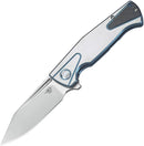 Bestech Knives HORUS Framelock Folding Knife 3.5" S35VN Steel Blade Blue/Silver Titanium Handle 1901D -Bestech Knives - Survivor Hand Precision Knives & Outdoor Gear Store