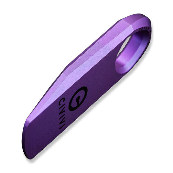 Civivi Ti-Bar Titanium Prybar Tool Purple/Satin Flat Imprinted Logo 1.7" Overall 210302 -Civivi - Survivor Hand Precision Knives & Outdoor Gear Store