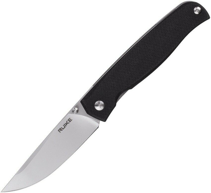 RUIKE P661 Linerlock Folding Knife 2.88"Sandvik 14C28N Steel Blade Black G10 Handle P661B -RUIKE - Survivor Hand Precision Knives & Outdoor Gear Store