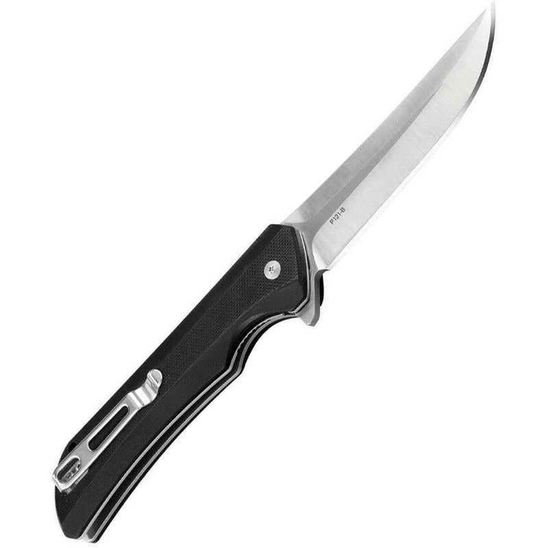 RUIKE Hussar P121 Linerlock Folding Knife 3.75" Satin Finish 14C28N Steel Blade Black G10 Handle P121B -RUIKE - Survivor Hand Precision Knives & Outdoor Gear Store