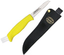 Marttiini Mushroom Fixed Knife 2.62" Stainless Steel Blade Yellow Rubber Handle 709012 -Marttiini - Survivor Hand Precision Knives & Outdoor Gear Store