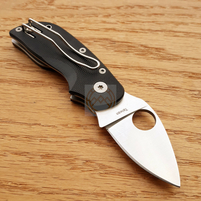 Spyderco Chicago Folding Pocket Knife Leaf 2" CTS-BD1 Stainless Blade G10 Handle C130GP -Spyderco - Survivor Hand Precision Knives & Outdoor Gear Store