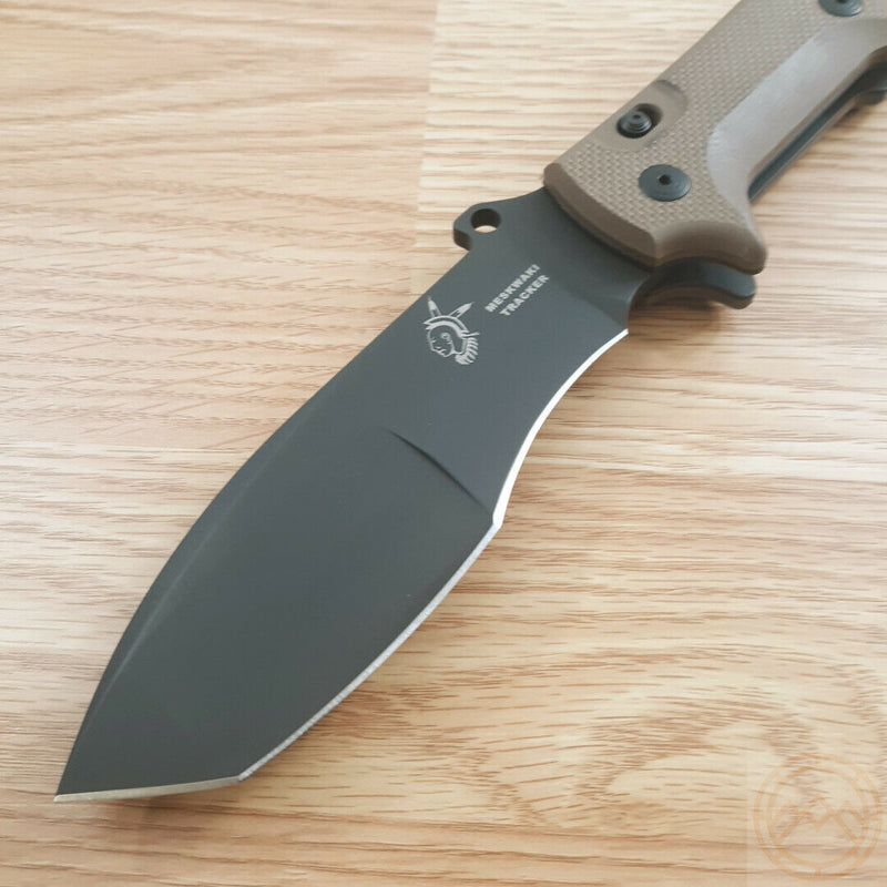 Fox Tracker Meskwaki Folding Knife 5.25"Bohler N690 Steel Blade Dark Earth G10 Handle 501 -Fox - Survivor Hand Precision Knives & Outdoor Gear Store