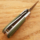 Rough Ryder Tadpole Folding Knife 1.5" Stainless Steel Blade Green G-10 Handle 2313 -Rough Ryder - Survivor Hand Precision Knives & Outdoor Gear Store