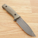 LionSTEEL M5 Fixed Knife 4.5" Sleipner Full Tang Blade Green Micarta Handle -LionSTEEL - Survivor Hand Precision Knives & Outdoor Gear Store