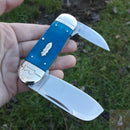 Rough Ryder Pocket Knife Mirror Finish Stainless Blades Sculpted Bone Handle 2113 -Rough Ryder - Survivor Hand Precision Knives & Outdoor Gear Store