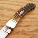 Rough Ryder Lockback Folding Knife 440 Steel Blade Amber Jigged Bone Handle 461 -Rough Ryder - Survivor Hand Precision Knives & Outdoor Gear Store