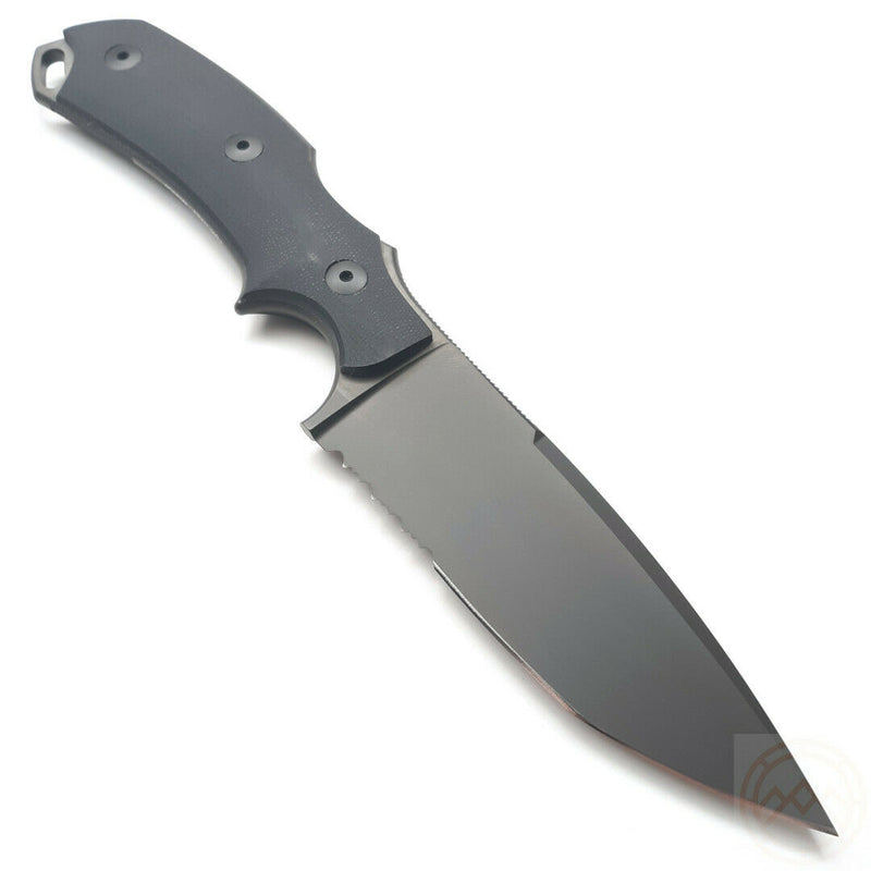 Bastinelli R.E.D. V2 Fixed Knife 4" N690 Steel Full Tang Blade Black G10 Handle 04V2S -Bastinelli Creations - Survivor Hand Precision Knives & Outdoor Gear Store