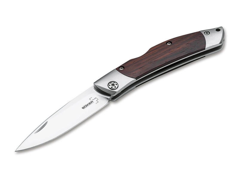 Boker Plus Caballero Lock Folding Knife 3" D2 Tool Steel Blade Cocobolo Wood Handle 01BO239 -Boker Plus - Survivor Hand Precision Knives & Outdoor Gear Store