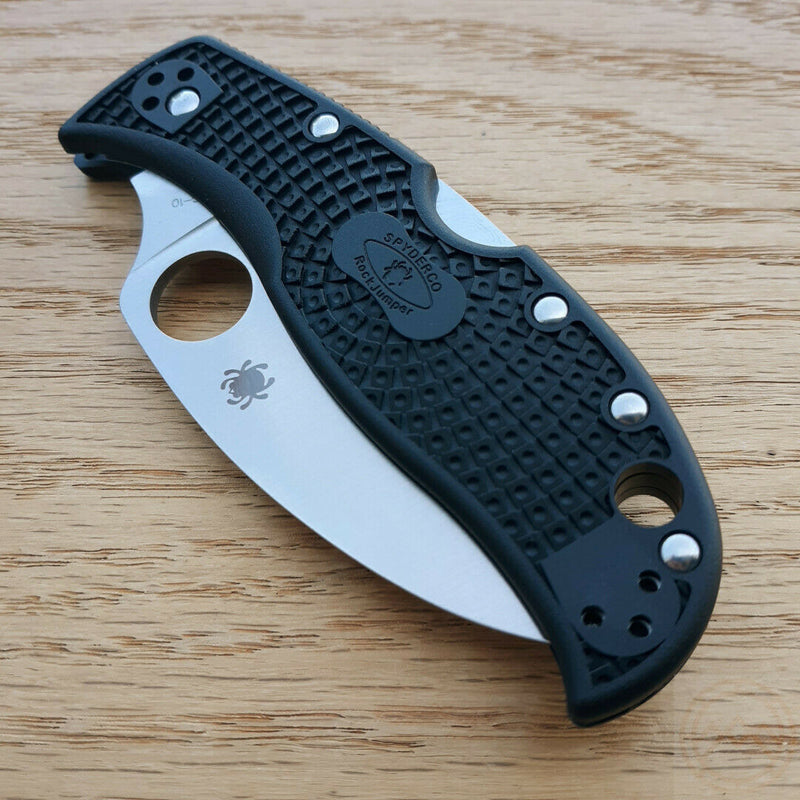 Spyderco RockJumper Lockback Folding Knife 3.8" VG-10 Steel Blade FRN Handle 254PBK -Spyderco - Survivor Hand Precision Knives & Outdoor Gear Store