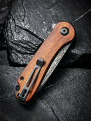 Civivi Elementum Folding Knife 2.96" Damascus Steel Blade Cuibourtia Wood Handle 907DS2 -Civivi - Survivor Hand Precision Knives & Outdoor Gear Store